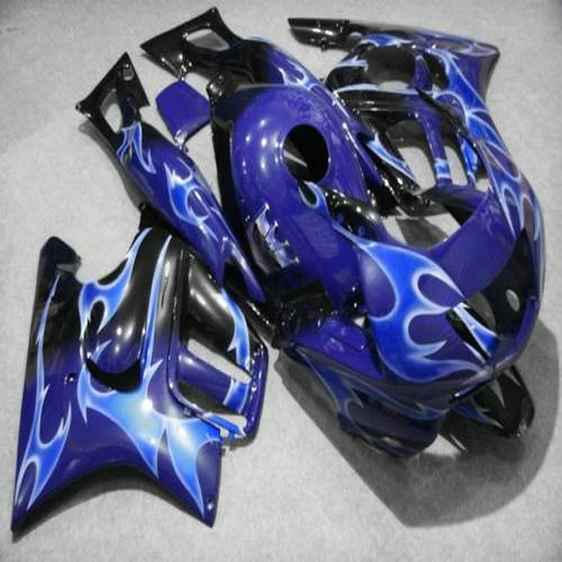 

Blue flames blue black ABS Fairings parts for Honda 97 CBR 600 F3 98 CBR600 F3 1997 1998 ABS motorcycle fairing