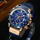 2021 LIGE Casual Sport Watch for Men Top Brand Luxury Military Leather Wrist Watches Mens Clocks Fashion Chronograph Wristwatch Other Image