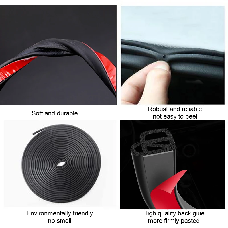 

Car Door Rubber Seal Strip Car Sealer L-type For Ford Focus 2 3 Fiesta Mondeo Kuga Citroen C4 C5 Skoda Octavia Rapid Superb