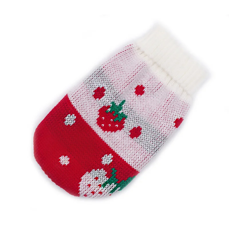 Рождественский свитер для собаки мультяшная одежда домашних животных маленьких