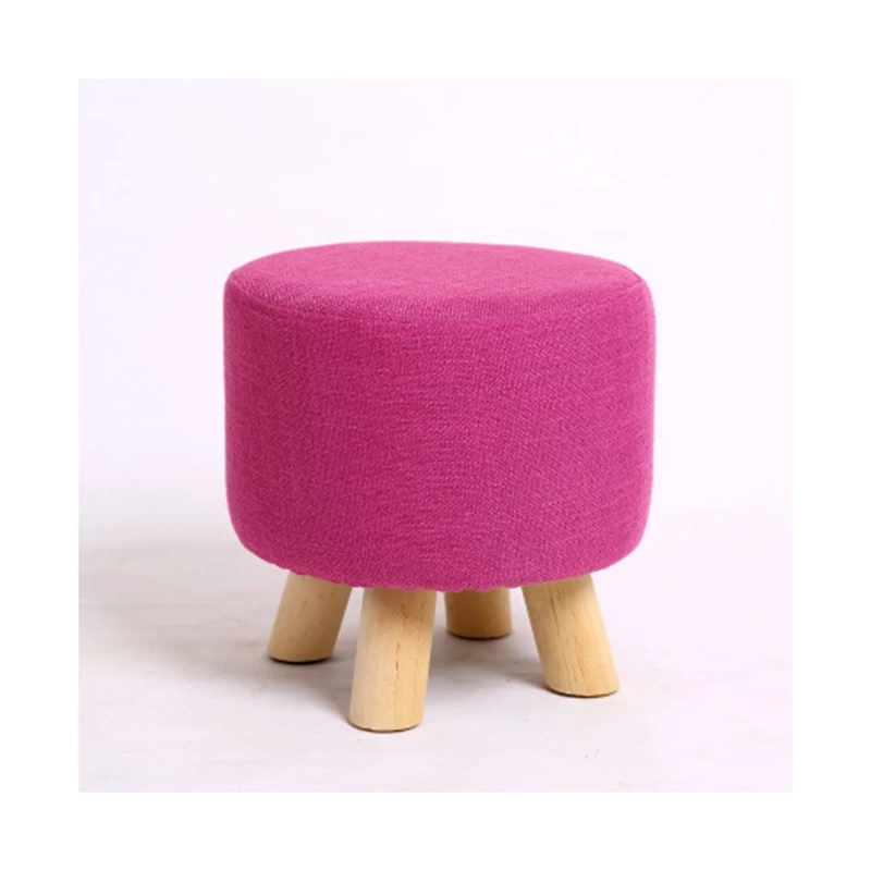 Домашний креативный маленький стул для ног красивые низкие ножки деревянный