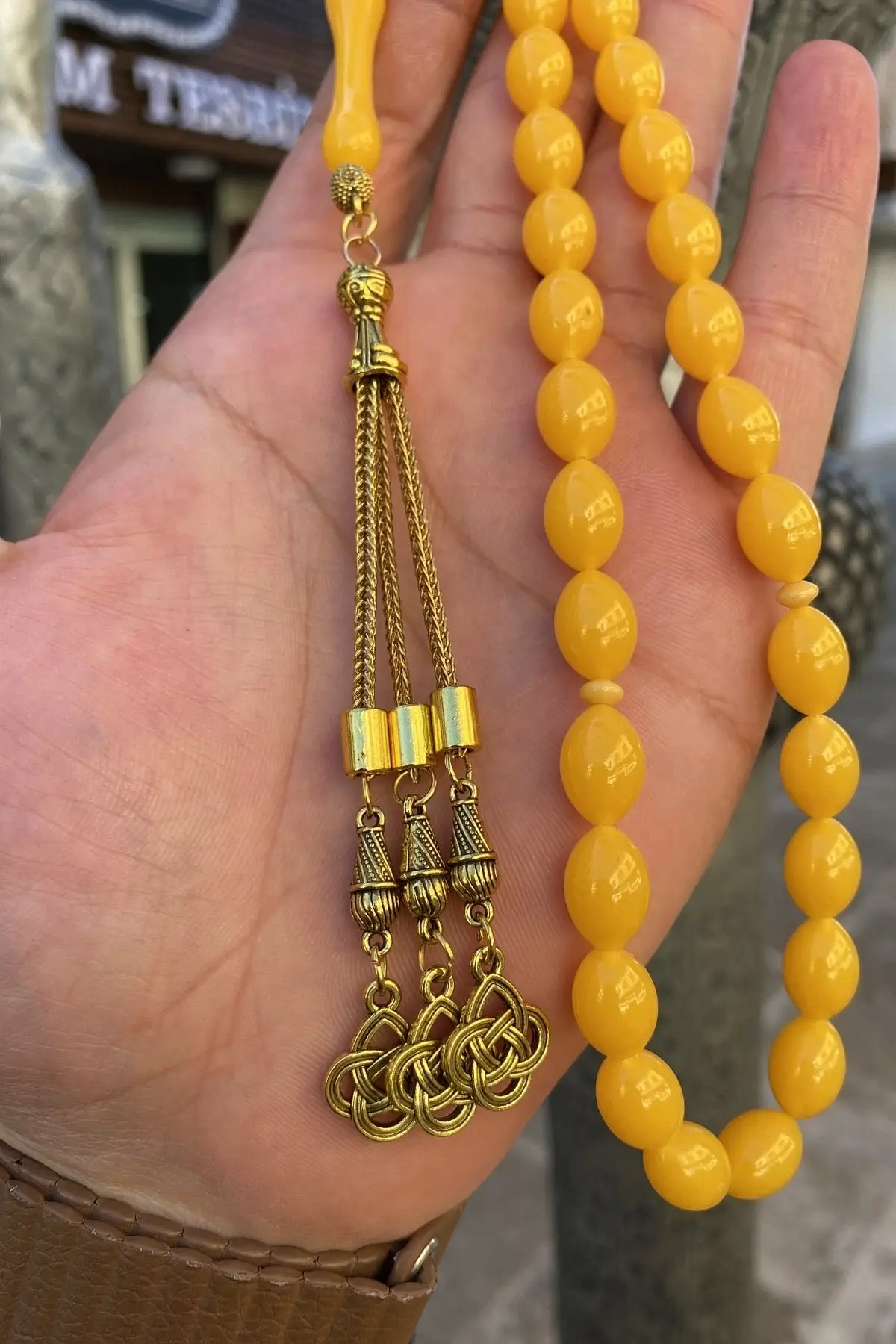 

MNTAKI Male Love Knot Tassels Beirut Drop Rosary Turkish handmade custom design Islamic prayer beads