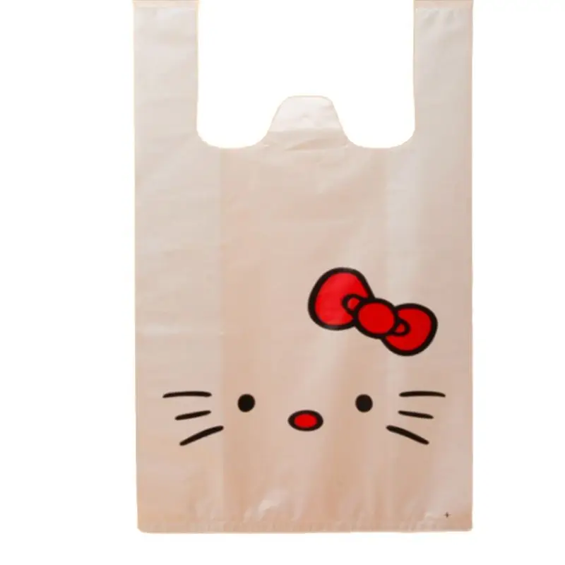 

100pcs/lot shopping Plastic Packaging Bags With Handle Gift Pouches Gift Bags