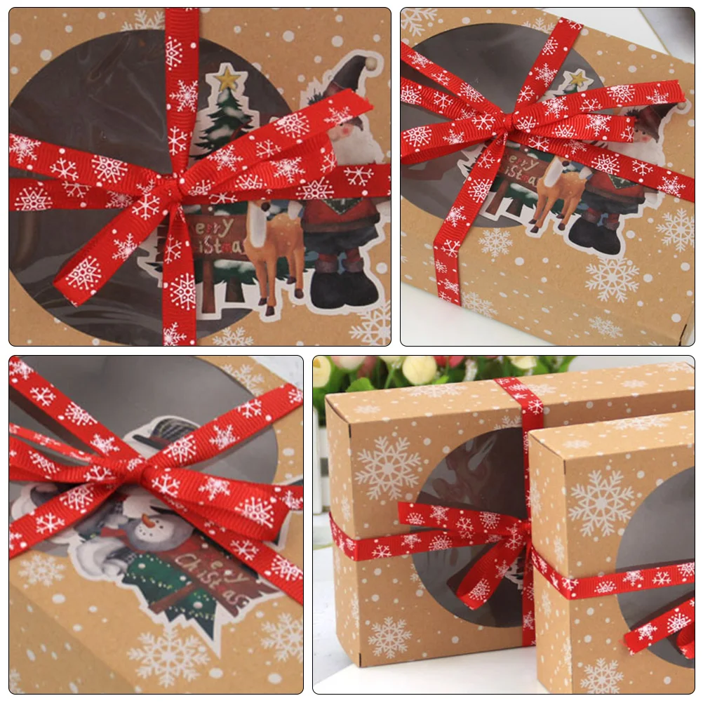 24 шт шикарная модная декоративная коробка из крафт-бумаги для упаковки печенья