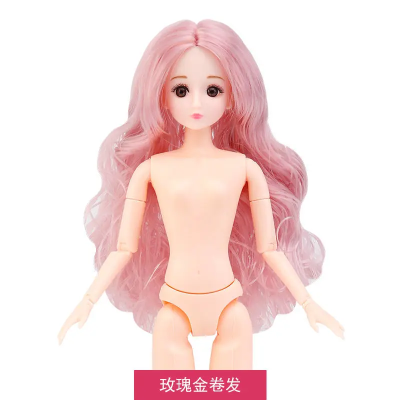 

30 см BJD кукла 3D глаза Bjd пластиковые куклы игрушки для девочек длинный парик женское тело модный Рождественский подарок