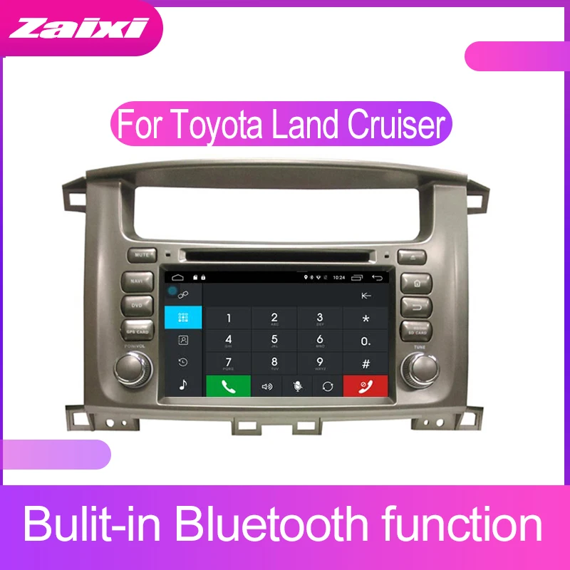ZaiXi 2 DIN Android Сенсорный экран для Toyota Land Cruiser 100 2002 ~ 2008 автомобильный мультимедийный