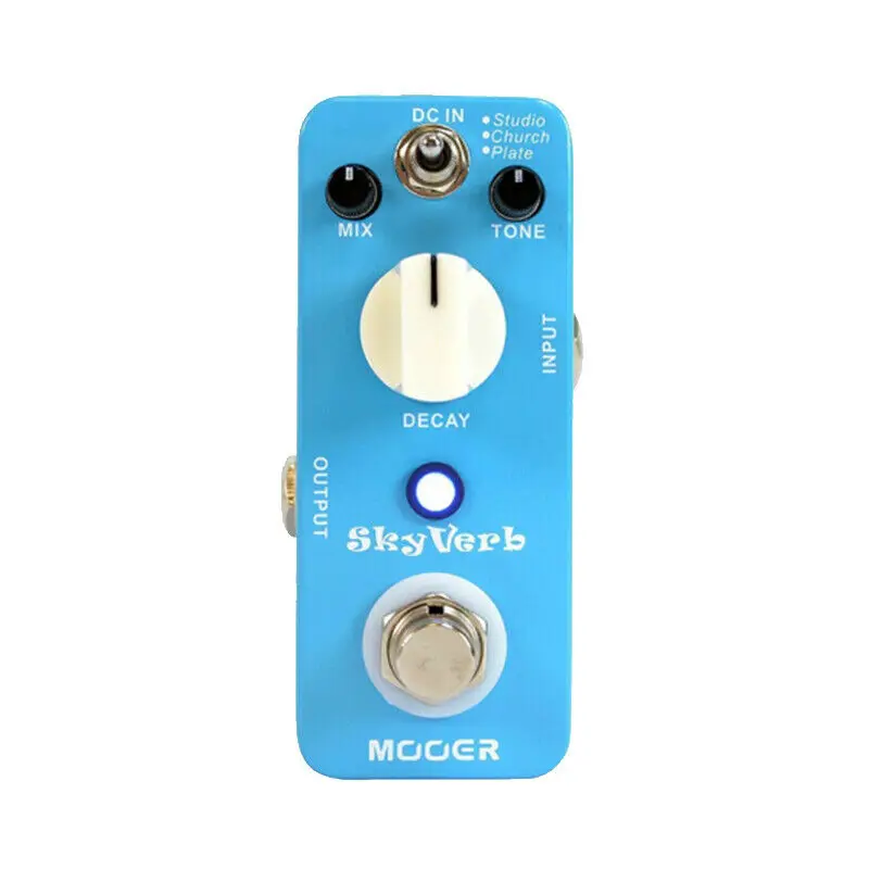 Mooer Педальный ревербератор Электрический акустический процессор Mrv2 Sky Verb