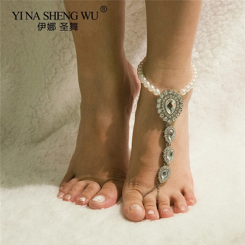 

Бохо имитация жемчуга ножной браслет танец живота отдых лодыжки браслет Сексуальная Хрустальная цепочка женский заявление ноги ювелирные ...
