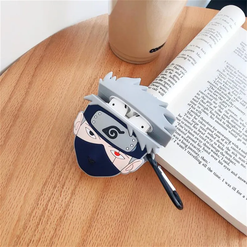Японский аниме Наруто Какаши Airpods чехол сумка значок для косплея Bluetooth гарнитура