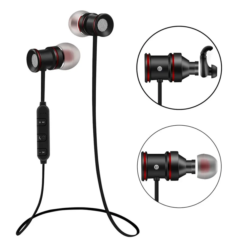 Металлический магнит наушник гарнитура Bluetooth стерео Спортивная беспроводная с