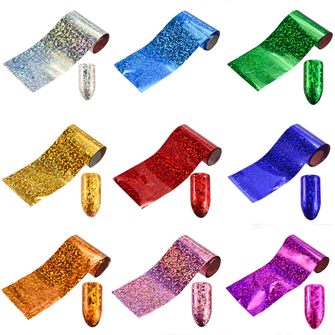 

12/16pcs Nail Sticker Water Transfer Foil Marble Nail Art Sticker Nail Art Manicures Decoration Snowflakes Laser 4*120/4*20cm