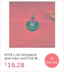 DYKB 1-бит интегрированный часы свечение трубки для IN14 в-14 часы свечение трубки DS3231 nixie часы Встроенный модуль-ускоритель