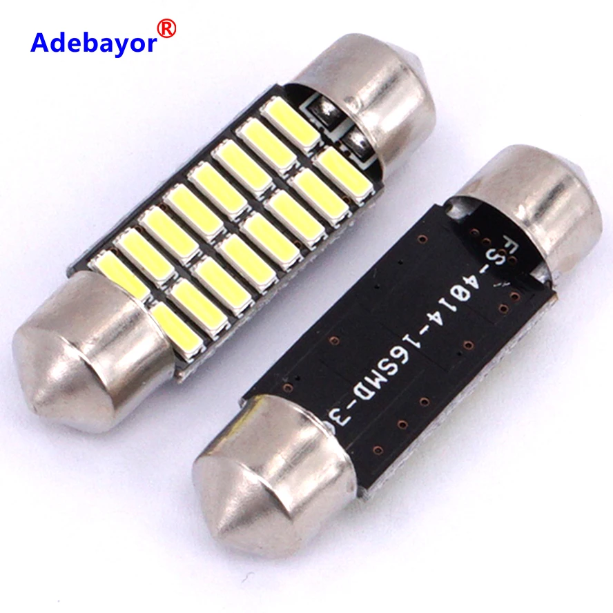 400 шт. оптовая продажа C5W Led 4014 16 SMD светодиодов Внутреннее освещение 36 мм гирлянда