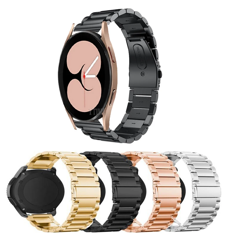 

Ремешок для часов Samsung Galaxy Watch 4 44 мм 40 мм, браслет из нержавеющей стали для Samsung Galaxy Watch 4 Classic 42 мм 46 мм, Correa