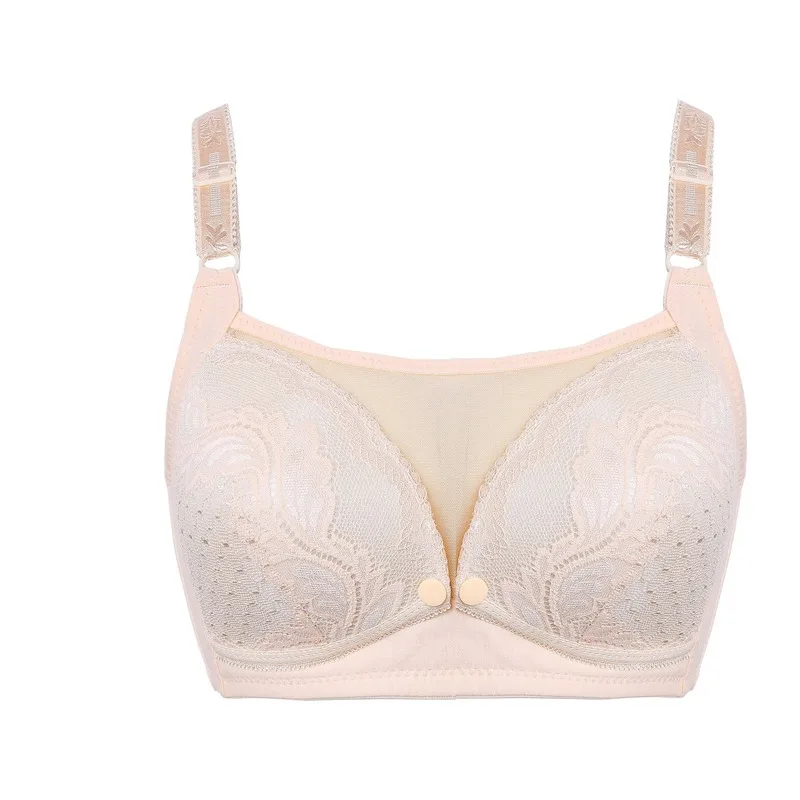 

Anti-exposure Nursing Bra Thin Breast-feeding Underwear, Comfortable Gathering During Pregnancy, Front Opening Buckle