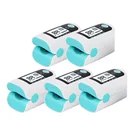 5 шт. пальцевой оксиметр мини-кислородный измеритель SpO2 PR OLED пульсоксиметр с пальцевым наконечником измеритель насыщения крови кислородом пульсометр