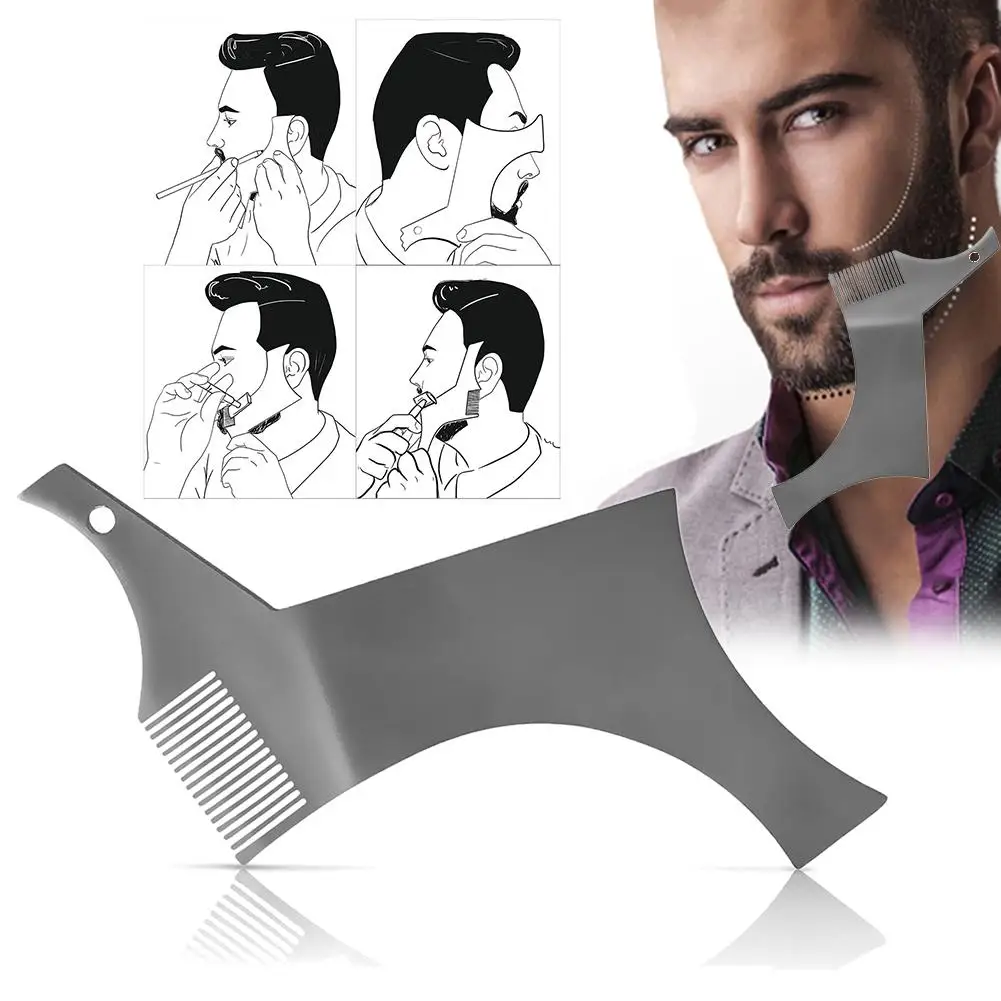 1 шт. универсальный трафарет для стрижки бороды|Расчески| |