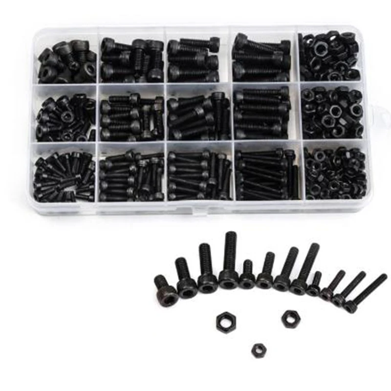 Набор винтов HTHL с шестигранным шестигранником из черной углеродистой стали 500