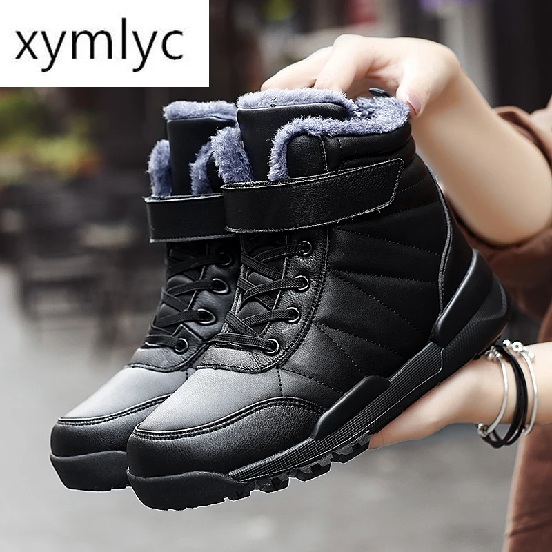 Boots Female women shoes Ankle 2020 New Autumn British Wind Genuine Leather Thick With Short Motorcycle Boots Femmes Boots