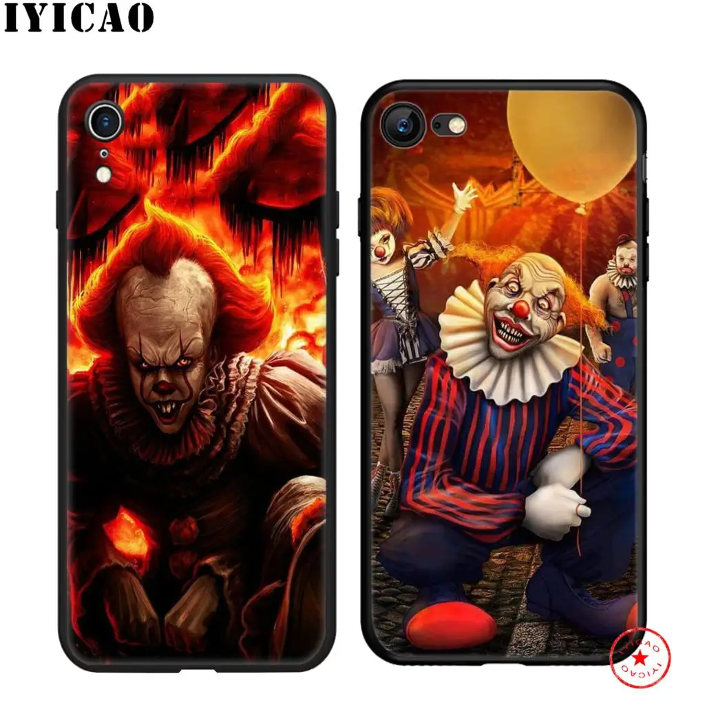 Мягкий Черный силиконовый чехол IYICAO IT Stephen King для iPhone 11 Pro Xr Xs Max X или 10 8 7 6 6S Plus 5 5S SE |