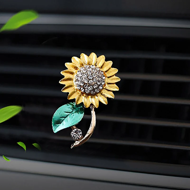 Автомобильный освежитель воздуха Sunflower с клипсой для автомобиля украшение