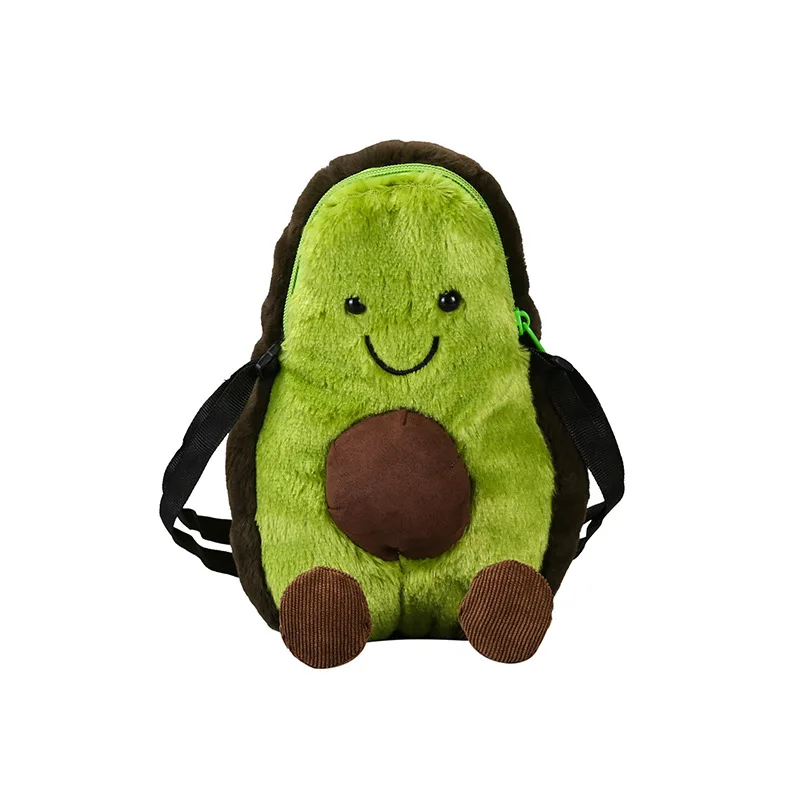 Мини каваи авокадо плюшевая сумка Девушка Рюкзак для телефона милая девушка
