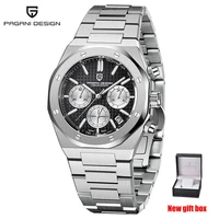 2021 new pagani design 40mm luxury quartz watch men sapphire automatic watch stainless steel 200m waterproof sports chronograph