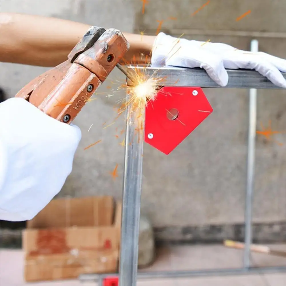 

Soldering Magnetic Red Holder Tool Fixing Handheld Welding Holder Welding Locator DIY Durable Portable