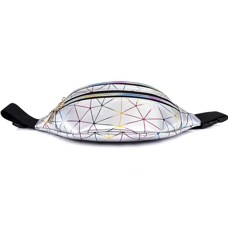 Поясная Сумка для женщин с голографическим рисунком забавная розовая и