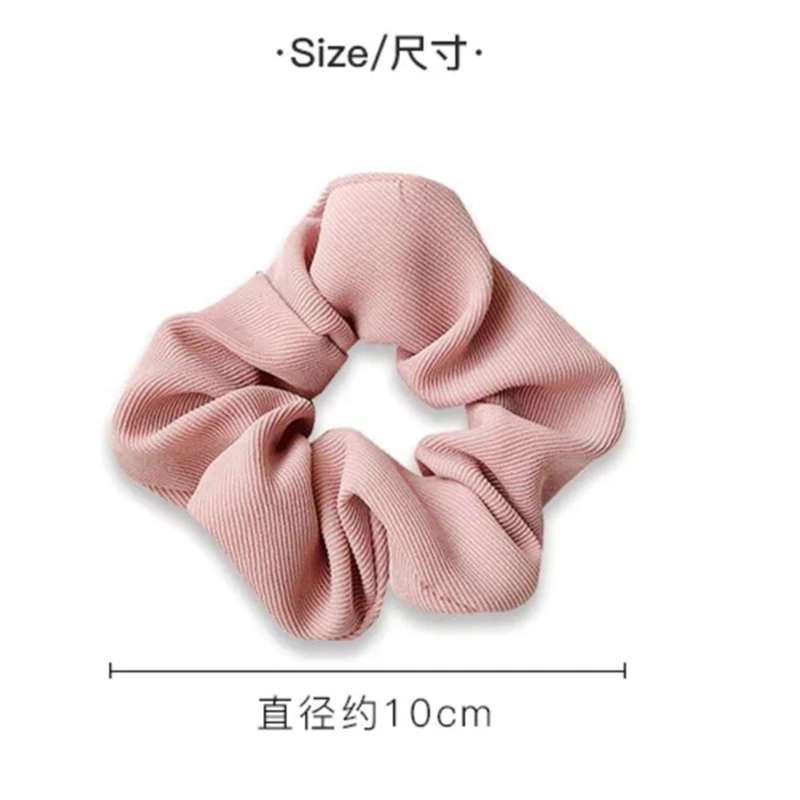 

Vintage Solid Color Scrunchies Girls 1PC Sweet Soft Hair Rope Elastic Hair Rubber Bands Ponytail Holder Hair Accessories
