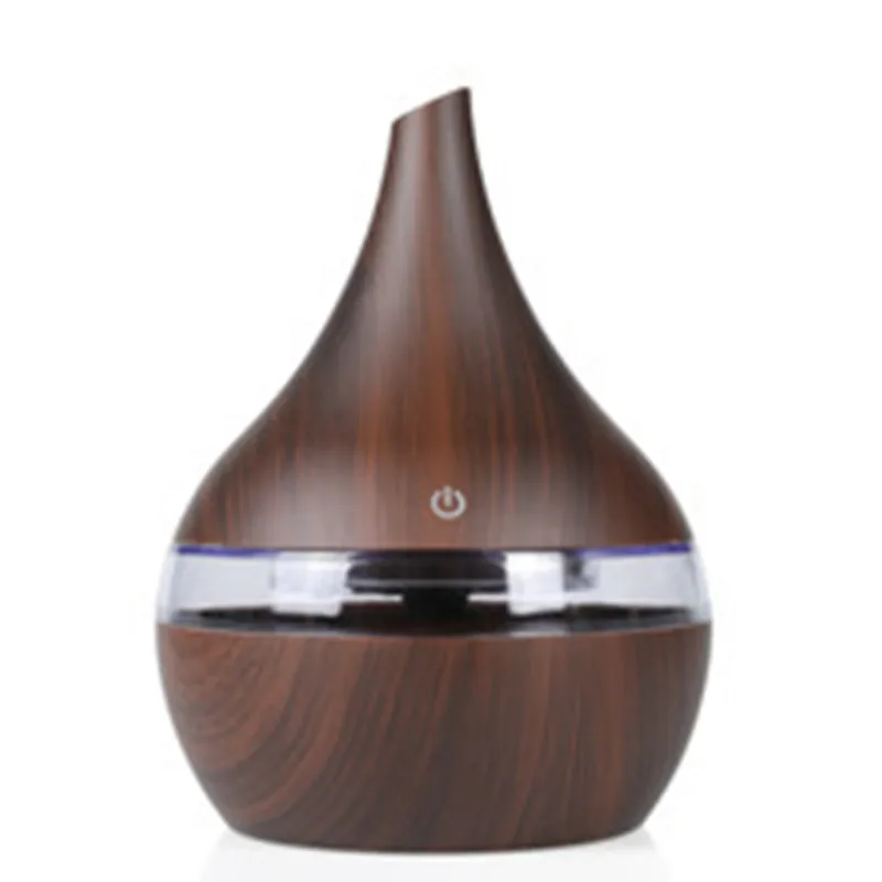300 мл USB Электрический арома-диффузор воздуха деревянный ультразвуковой