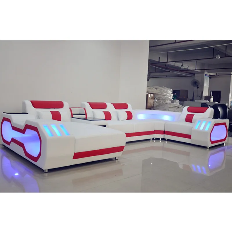 Новый дизайн диван мебель для гостиной кожаный современный секционный