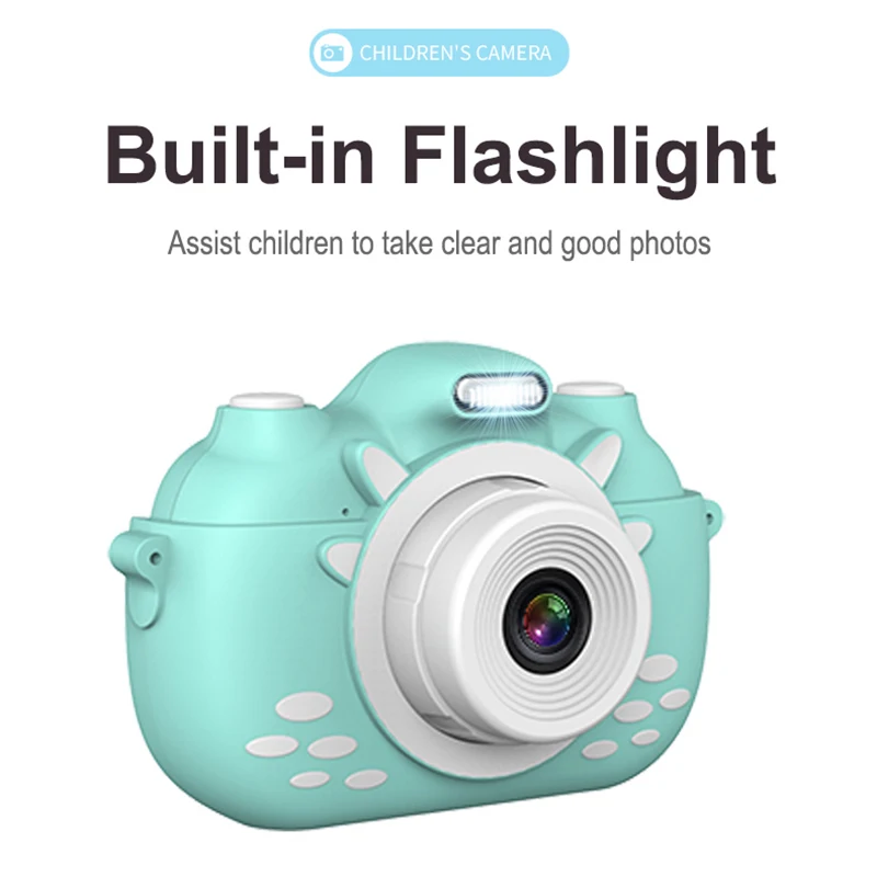 

Digital Kids Camera 3Inch TouchScreen Dual Lens Cartoon Photography Birthday Gift QJY99