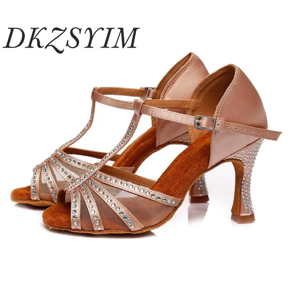 DKZSYIM туфли для латиноамериканских танцев джаз сальса бальные женщин и девушек