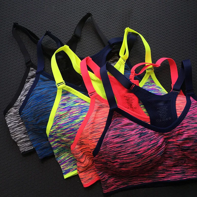 

2021 Trendy sports bra front zipper without steel ring gathers yoga bra fitness shockproof running women's underwear beauty vest