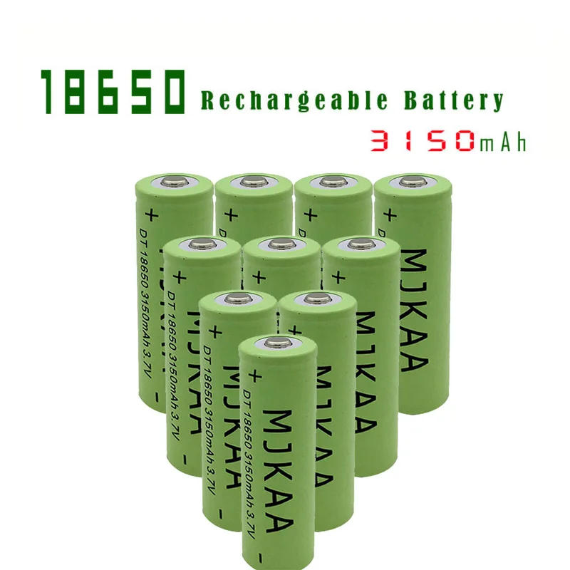 4 шт. 18650 аккумуляторная батарея 3 7 V 3150mah (не AA/AAA батарея) литий ионная для