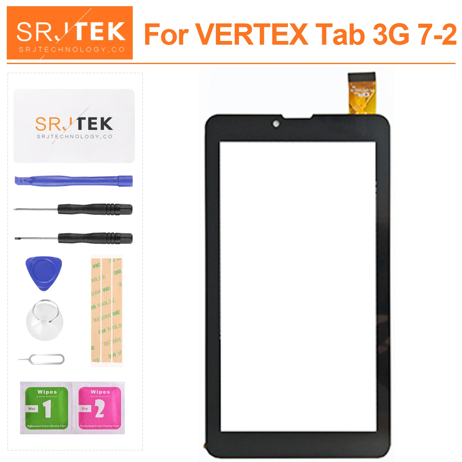 

Внешний емкостный стеклянный сенсорный экран для планшета VERTEX Tab 3G 7-2