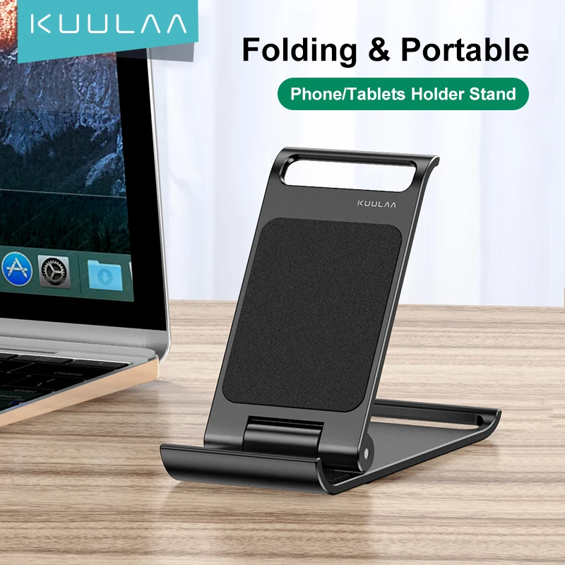 KUULAA Tablet Phone Holder Plastic Folding Desktop Stand Portable PC Mobile for iPhone Samsung Xiaomi | Мобильные телефоны и
