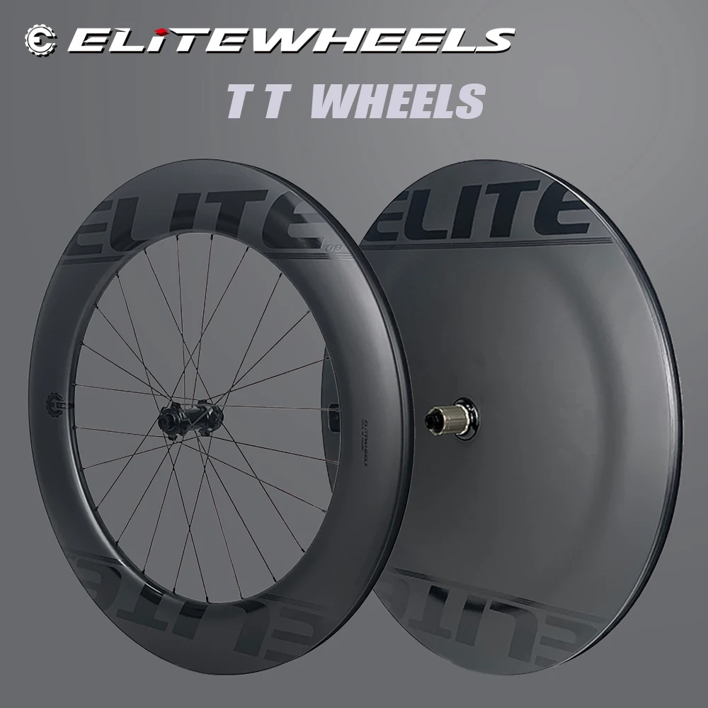 ELITEWHEELS Time Trial Disc Wheels из углеродного волокна DiscTriathlon Wheelst или V тормозная