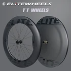 ELITEWHEELS Time Trial Disc Wheels из углеродного волокна DiscTriathlon Wheelst Disc или V тормозная бескамерная покрышка для гоночных велосипедов TT