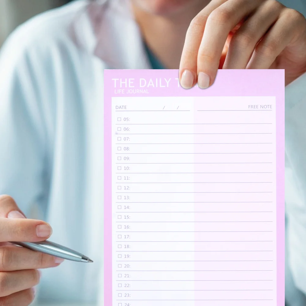 

2pcs Weekly Notepad Planner Monthly Paper Planning Notepad Schedule Checklist