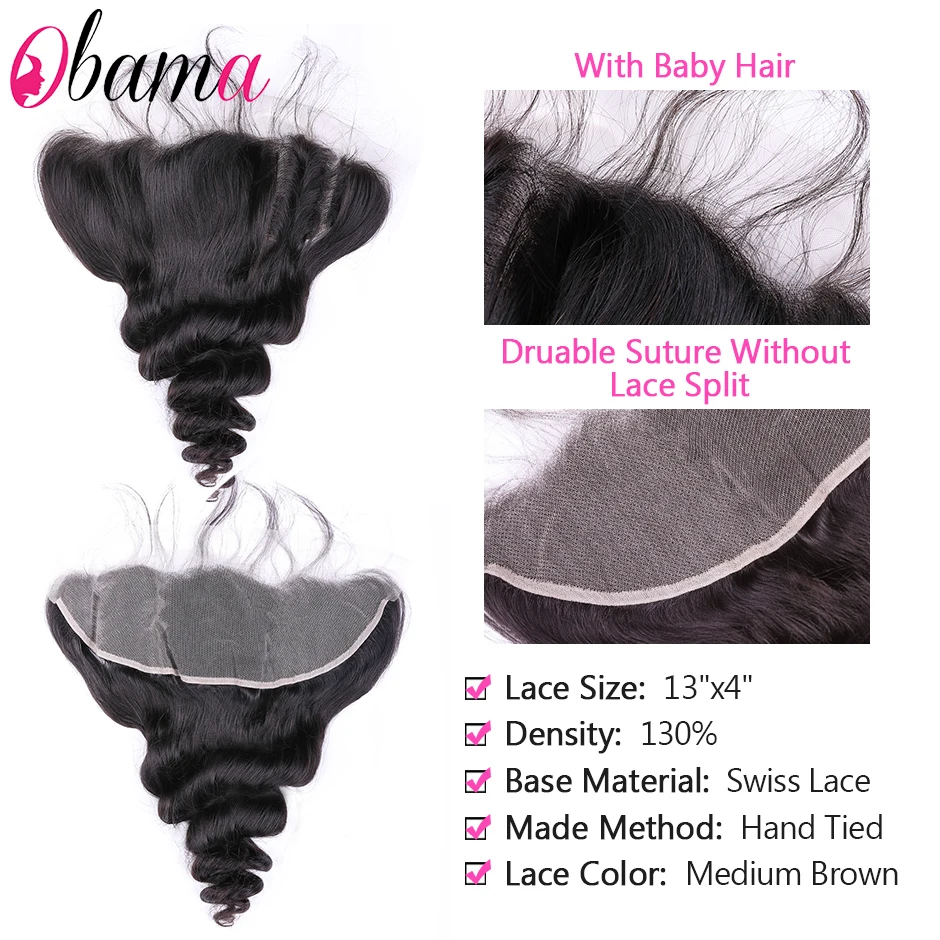 Свободные волнистые фронтальные волосы с пряди бразильские Реми 100% человеческие