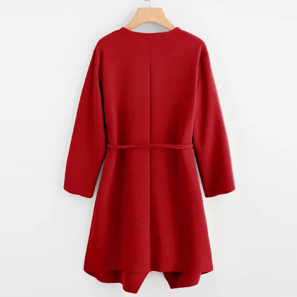 Женские весенние пальто и куртки с воротником-водопадом весенняя куртка для