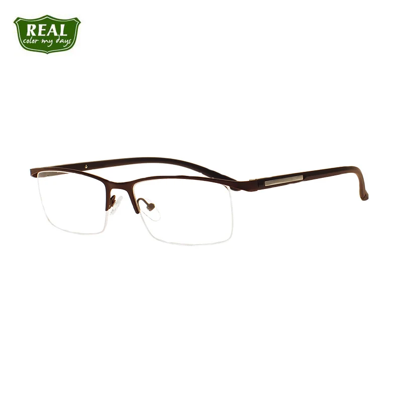 Оптовая продажа с китайской фабрики модная металлическая оправа Halfrim мужская для