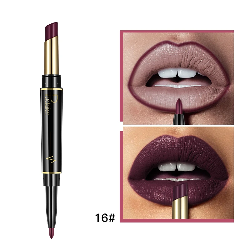 Pudaier матовая губная помада водостойкая двойная стойкая Губная Помада Макияж для