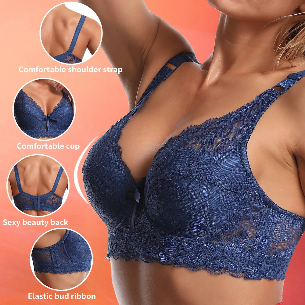 Нижнее белье застежкой-молнией на спине бюстгальтер без косточек Женственная