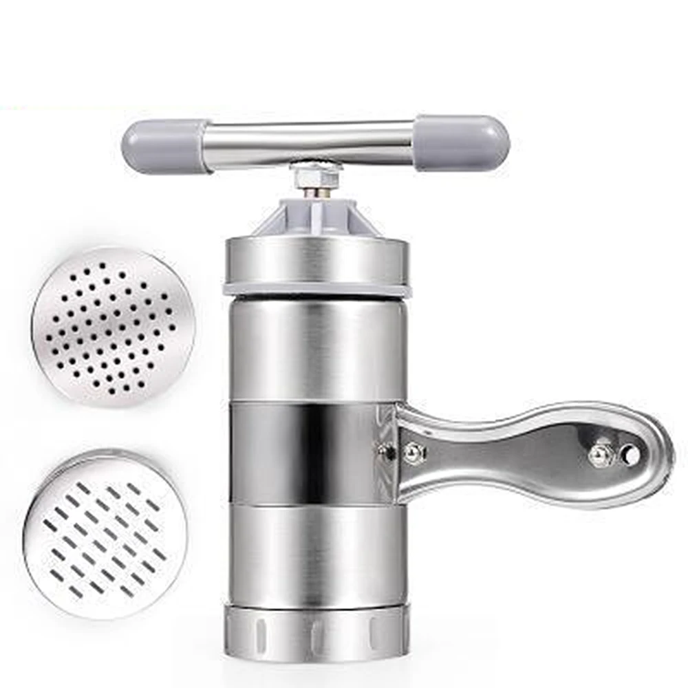 

Manual Noodle Maker Press Pasta Machine Crank Cutter Fruits Juicer Cookware With 5 Pressing Moulds Making Spaghetti Kitchenware