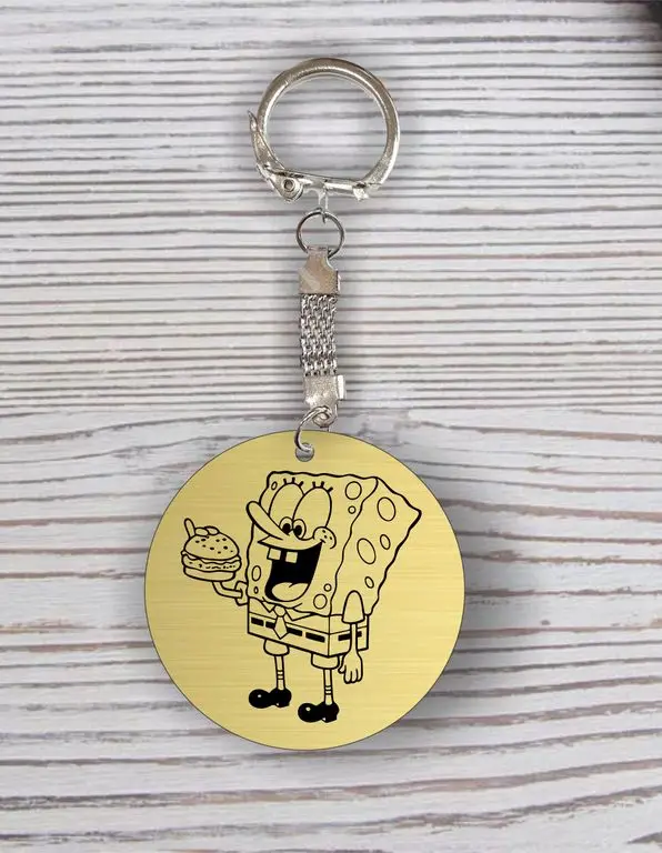 Брелок Губка Боб Квадратные Штаны № 3|Держатель для ключей и органайзер ключей| |