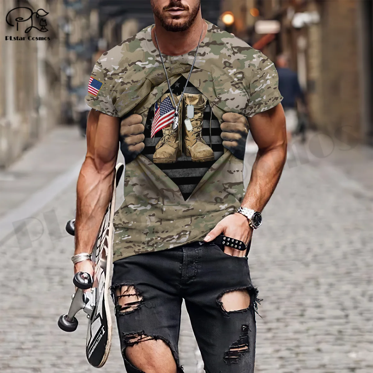 Футболка PLstar Cosmos для мужчин и женщин забавная уникальная уличная одежда в стиле