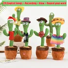 Прекрасный говорящий кактус, танцор, кактус, повторная кукла, говорящая, звуковая запись, игрушка, кавайный кактус, игрушки для детей, образовательная игрушка, подарок